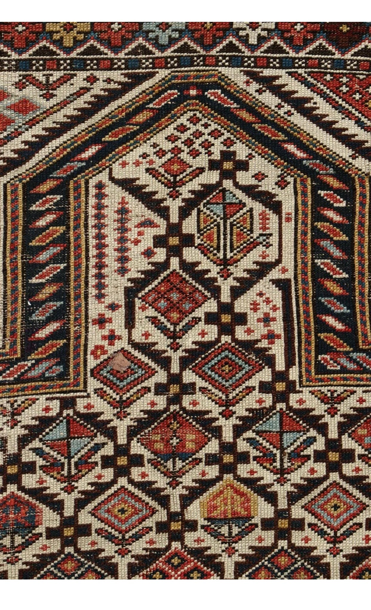 A 19th Century Caucasian Prayer Dagestan Marseli Rug