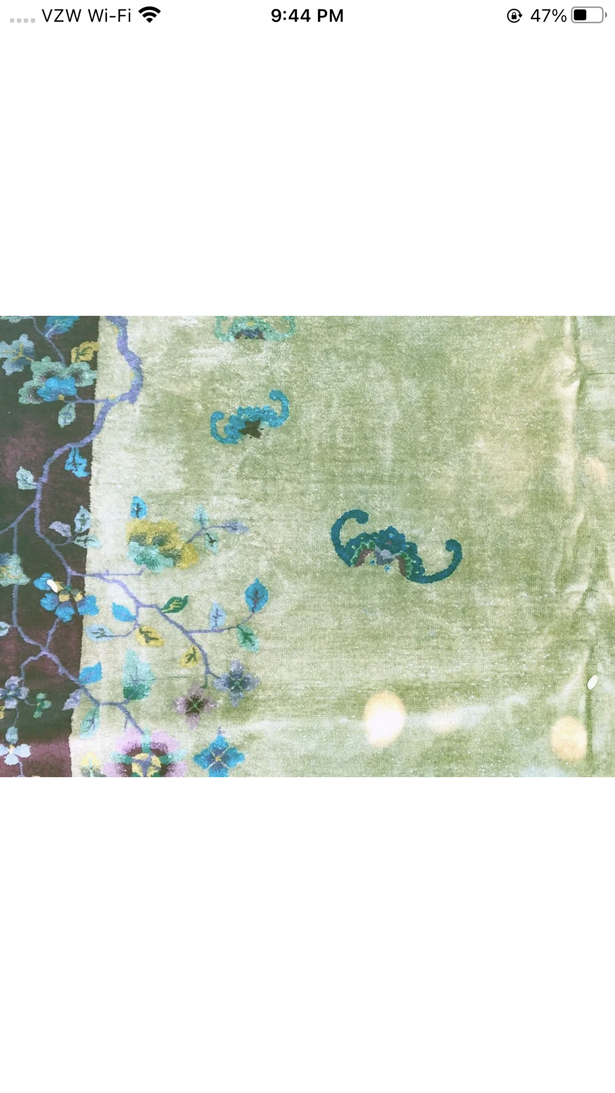 Antique Gold Ground Art Deco Chinese Rug