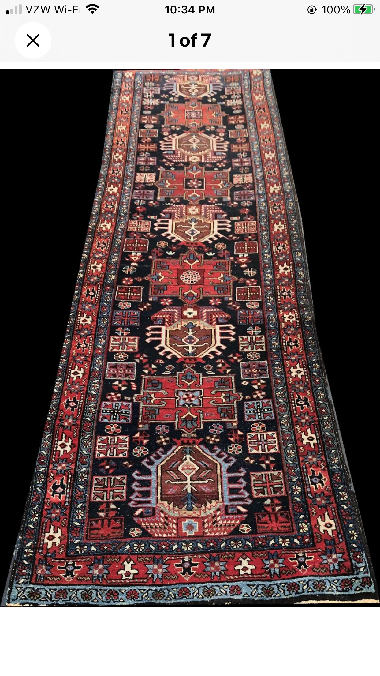 Antique Decorative Persian Heriz Hallway Runner Rug