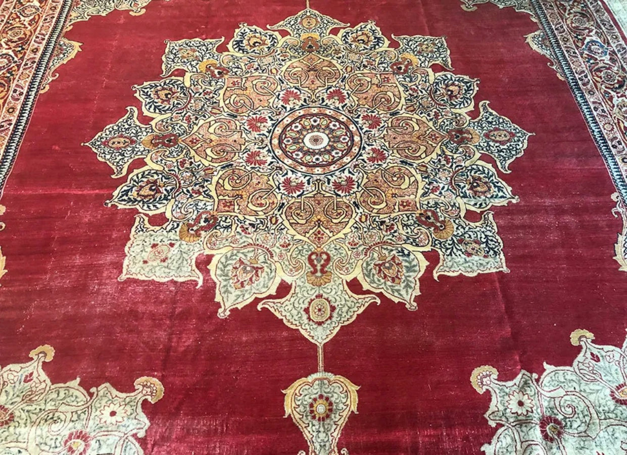A Classic Antique Persian Haji Jalili Tabriz Rug