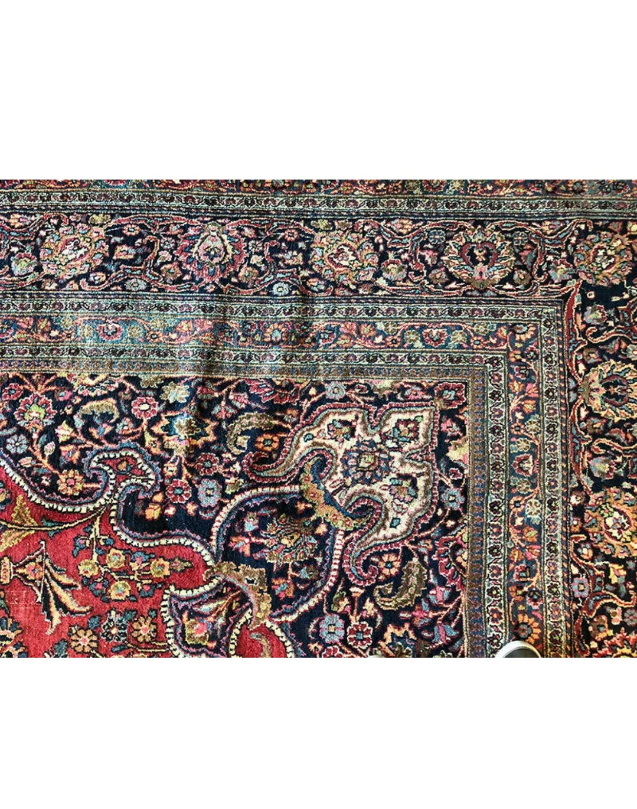 Antique Palace Size Drcorative Persian Khorasan / Mashad Rug