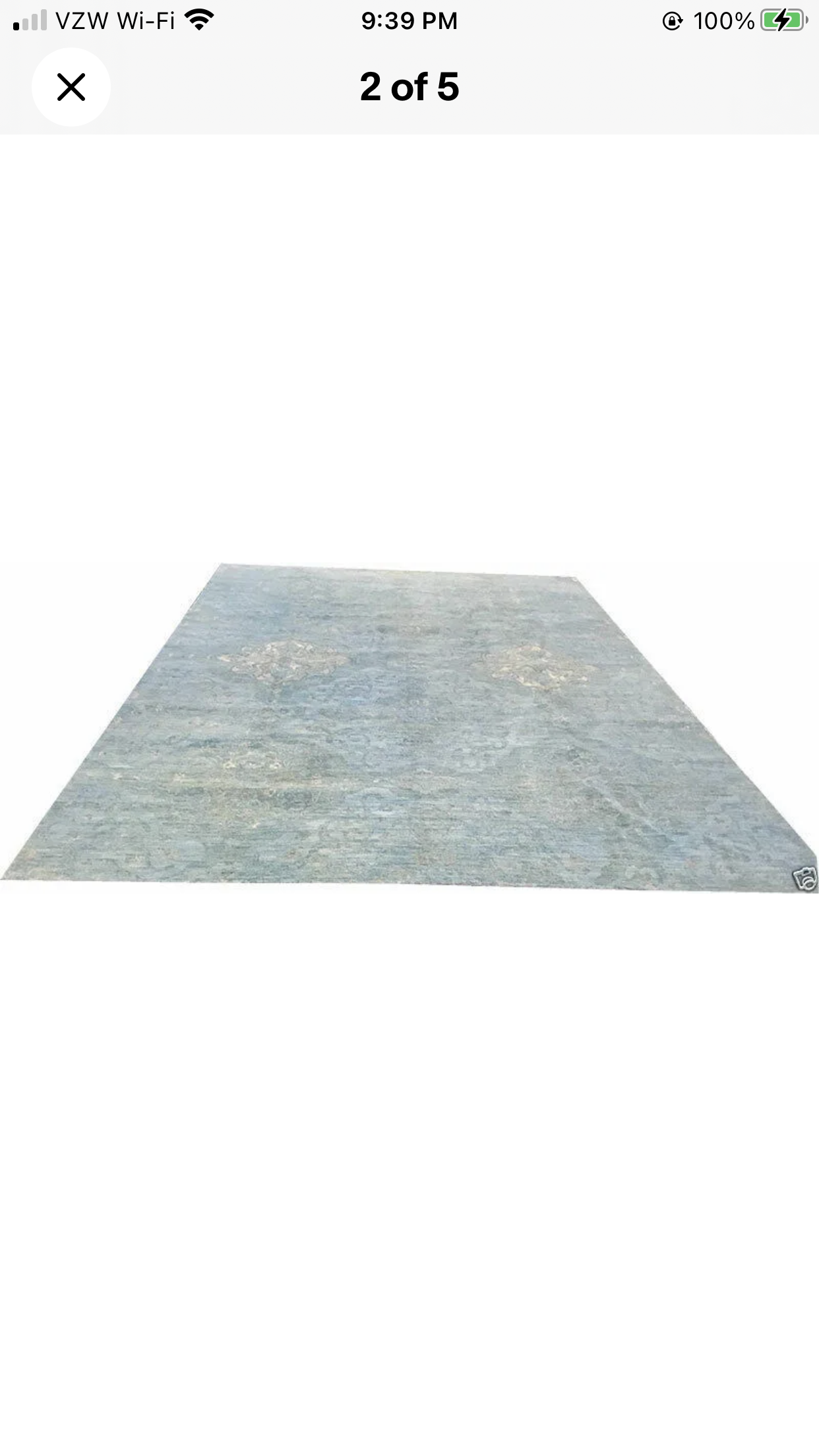 A Gorgeous Blue Ground Modern/ Contemporary Area Rug