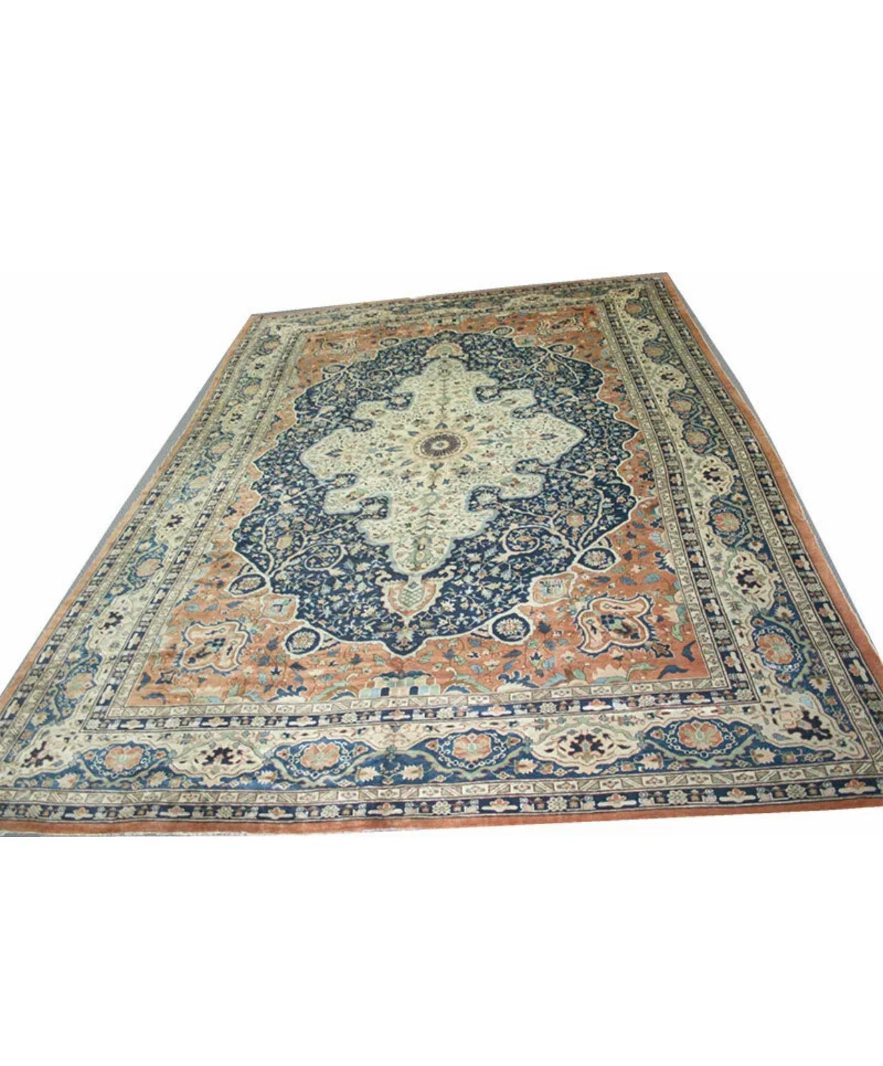 A Rare Antique Ukrainian Rug with “Ferahan Sarouk Style”