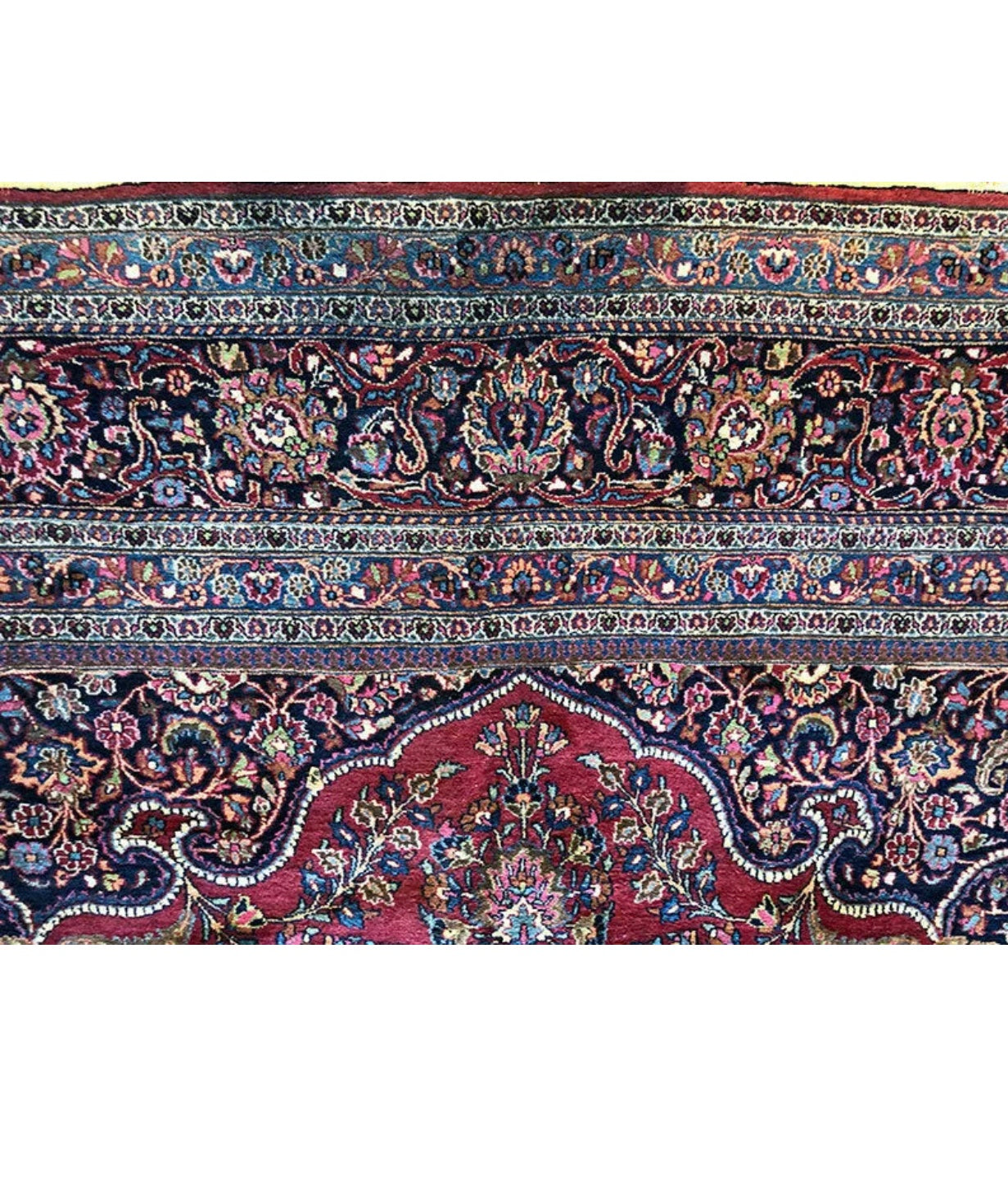 Antique Palace Size Drcorative Persian Khorasan / Mashad Rug