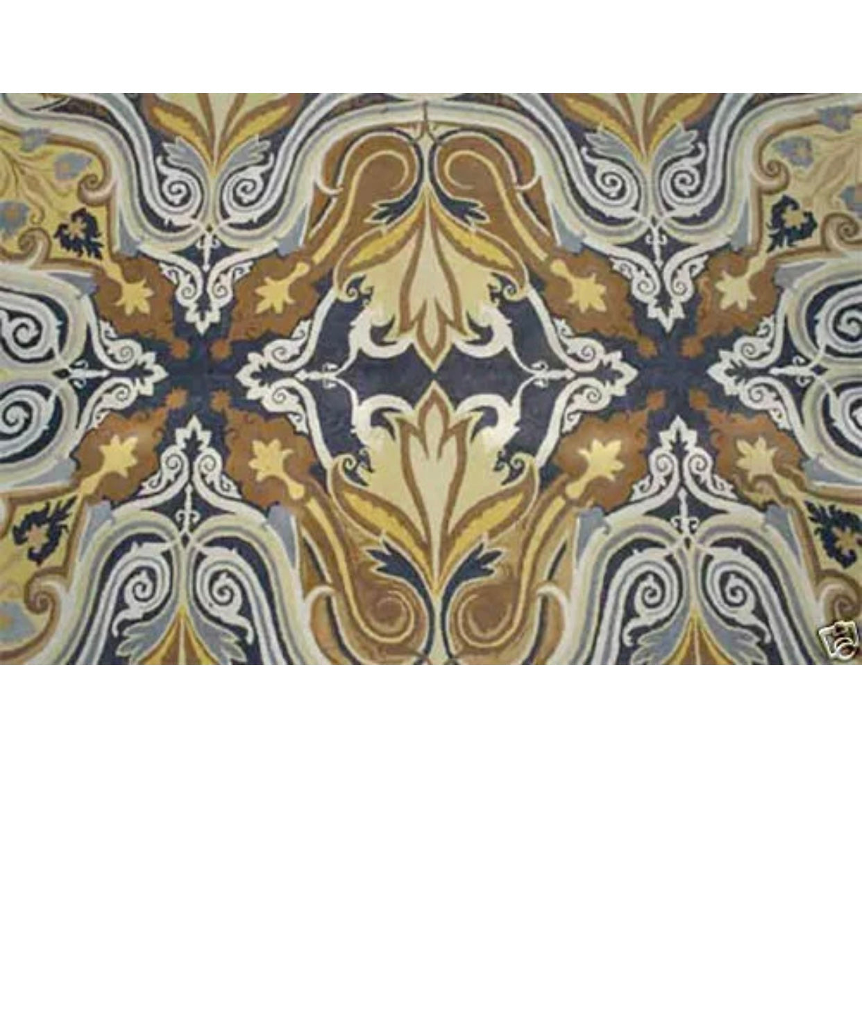 A 2nd To None Antique Art Nouveau/ Art Deco American Hooked Rug
