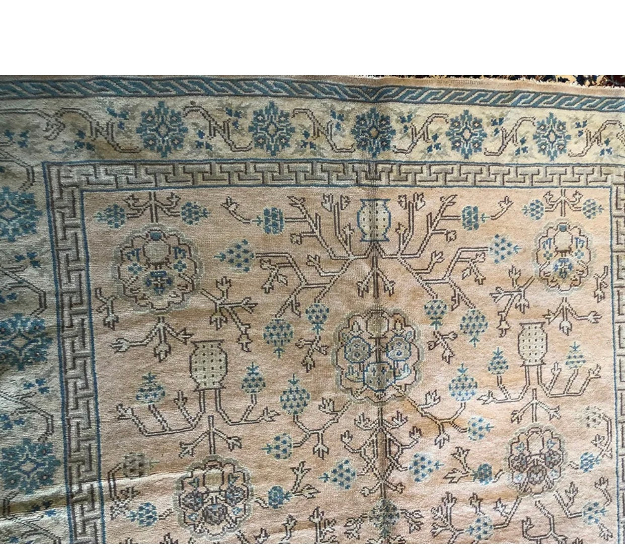 An Antique Turkish Oushak Rug