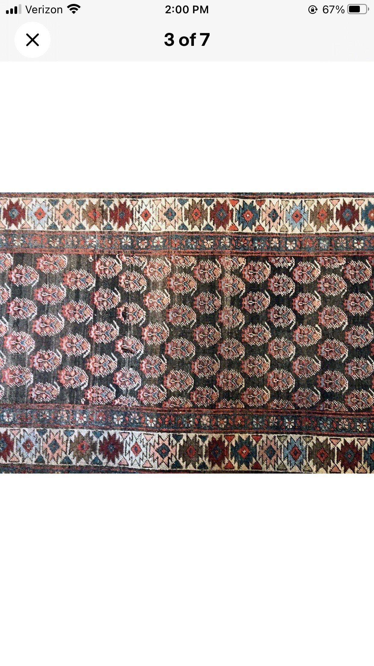 Antique Decorative 18’ long Persian Heriz Hallway Runner Rug