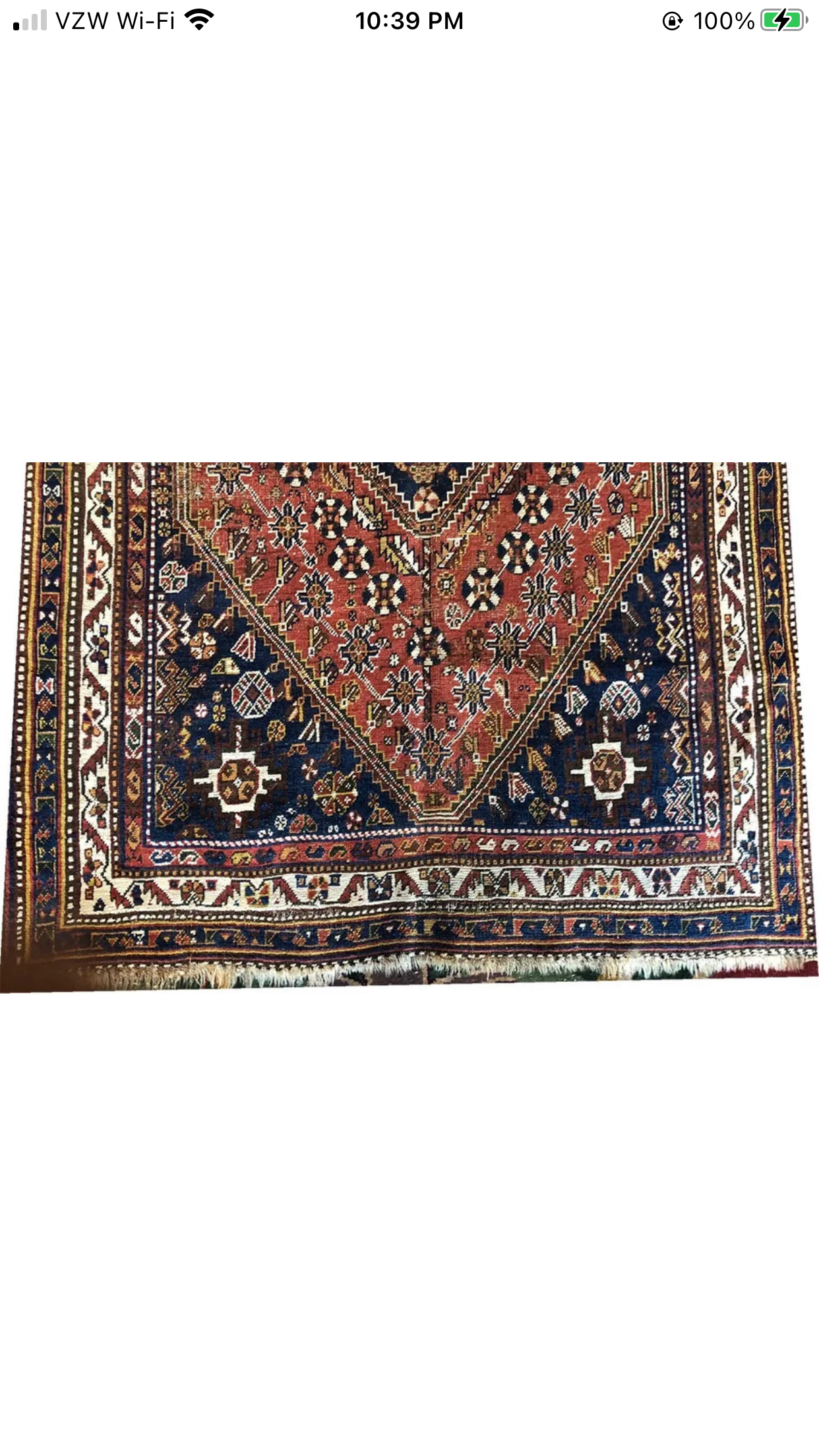 Antique Primitive & Tribal SW Persian Qashqai Rug