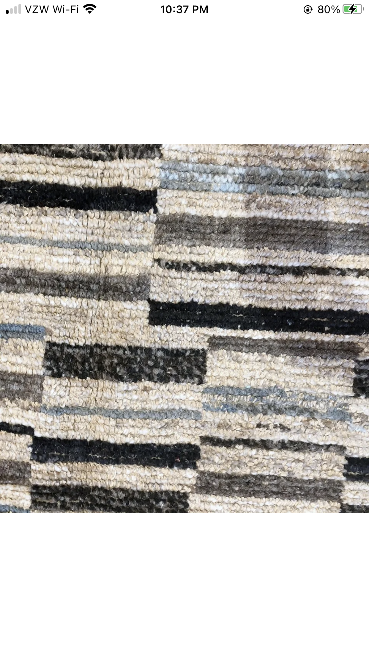 A Modern Stripe Pattern Moroccan Area Rug
