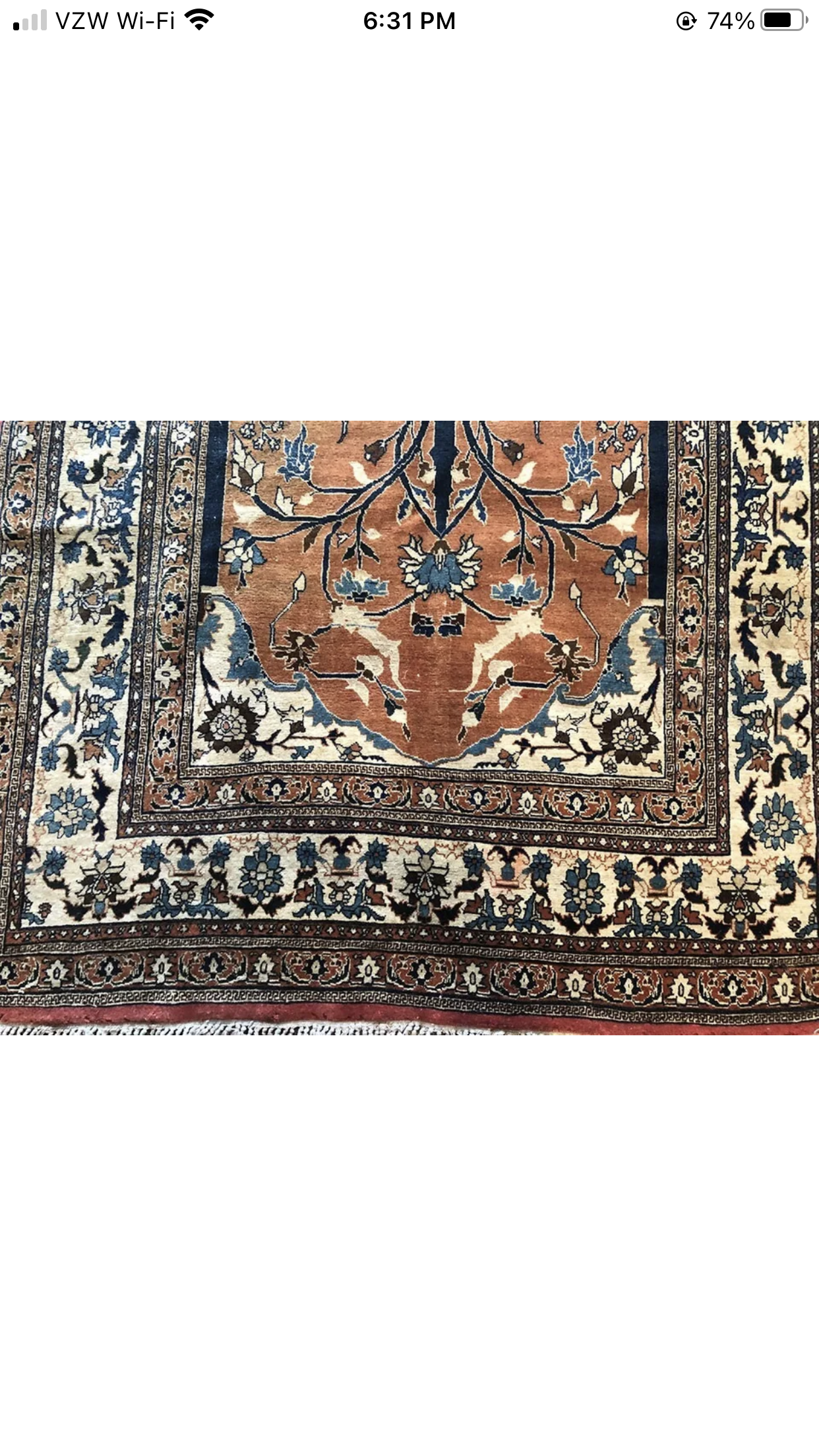 A Collectible 19th Century Persian Haji Jalili Tabriz Rug