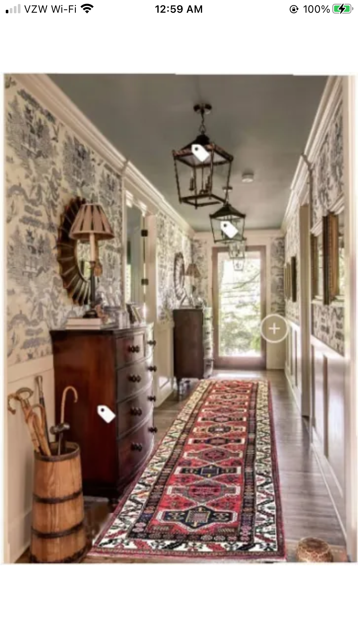 A Sensational Antique 16’ Long Persian Kurdish Runner Rug