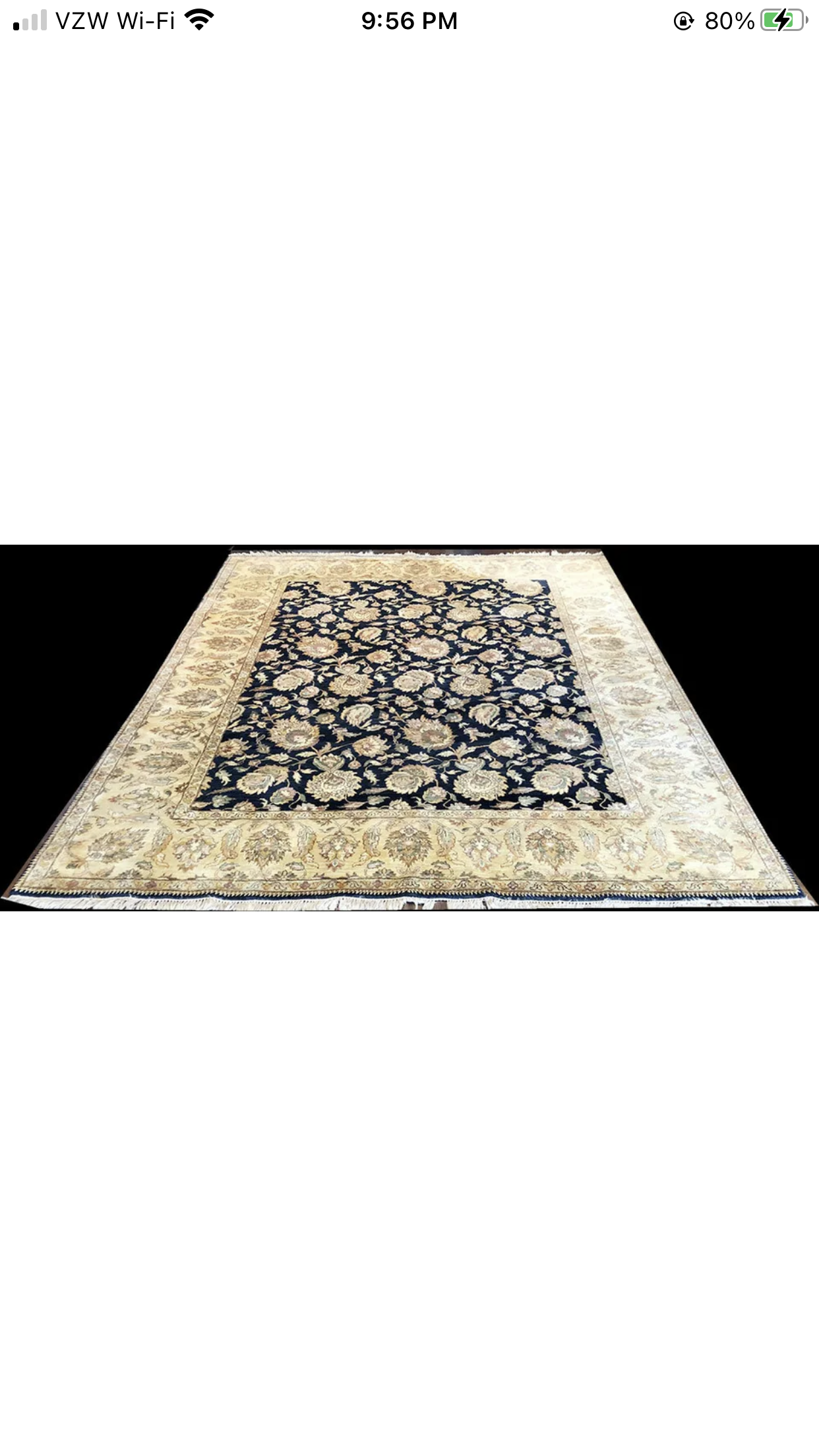 A Gorgeous 8’x10’ Black Ground Decorative Rug