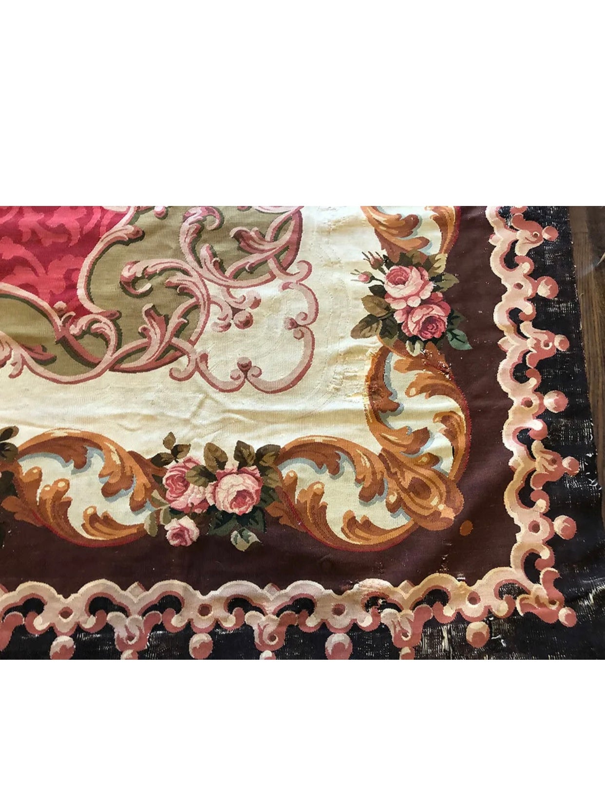 A 19th Century Palatial Size French Aubusson Flat Weave Rug