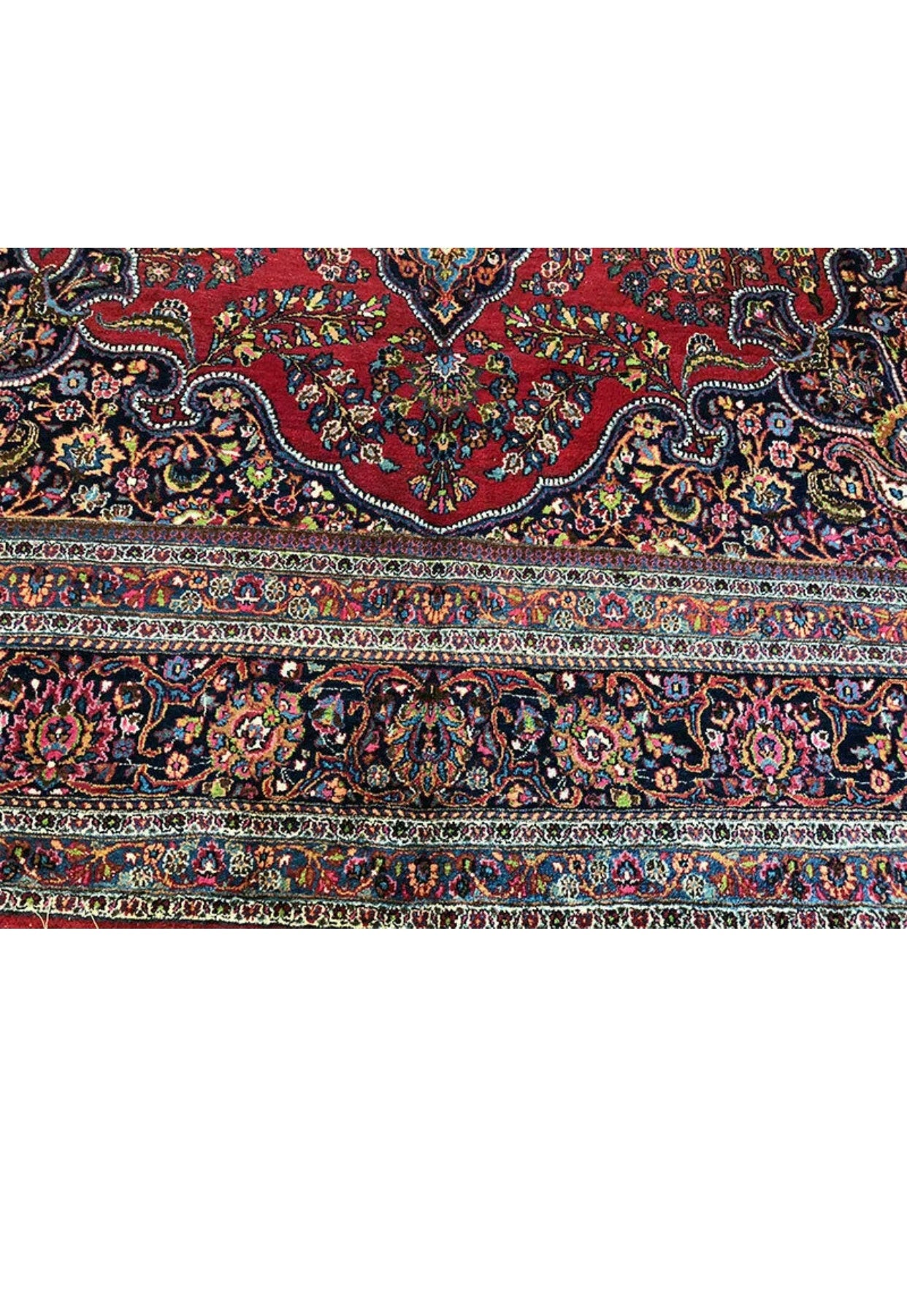 Antique Palace Size Drcorative Persian Khorasan / Mashad Rug