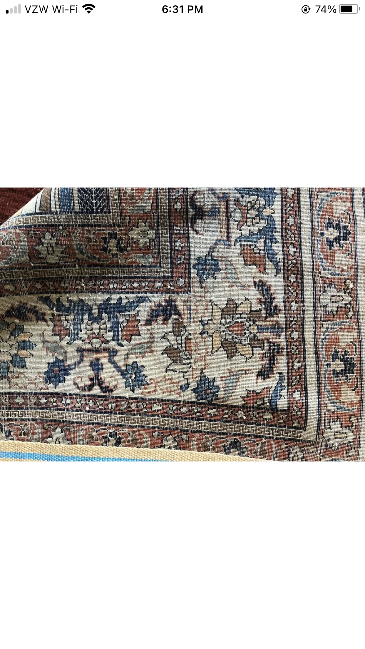 A Collectible 19th Century Persian Haji Jalili Tabriz Rug