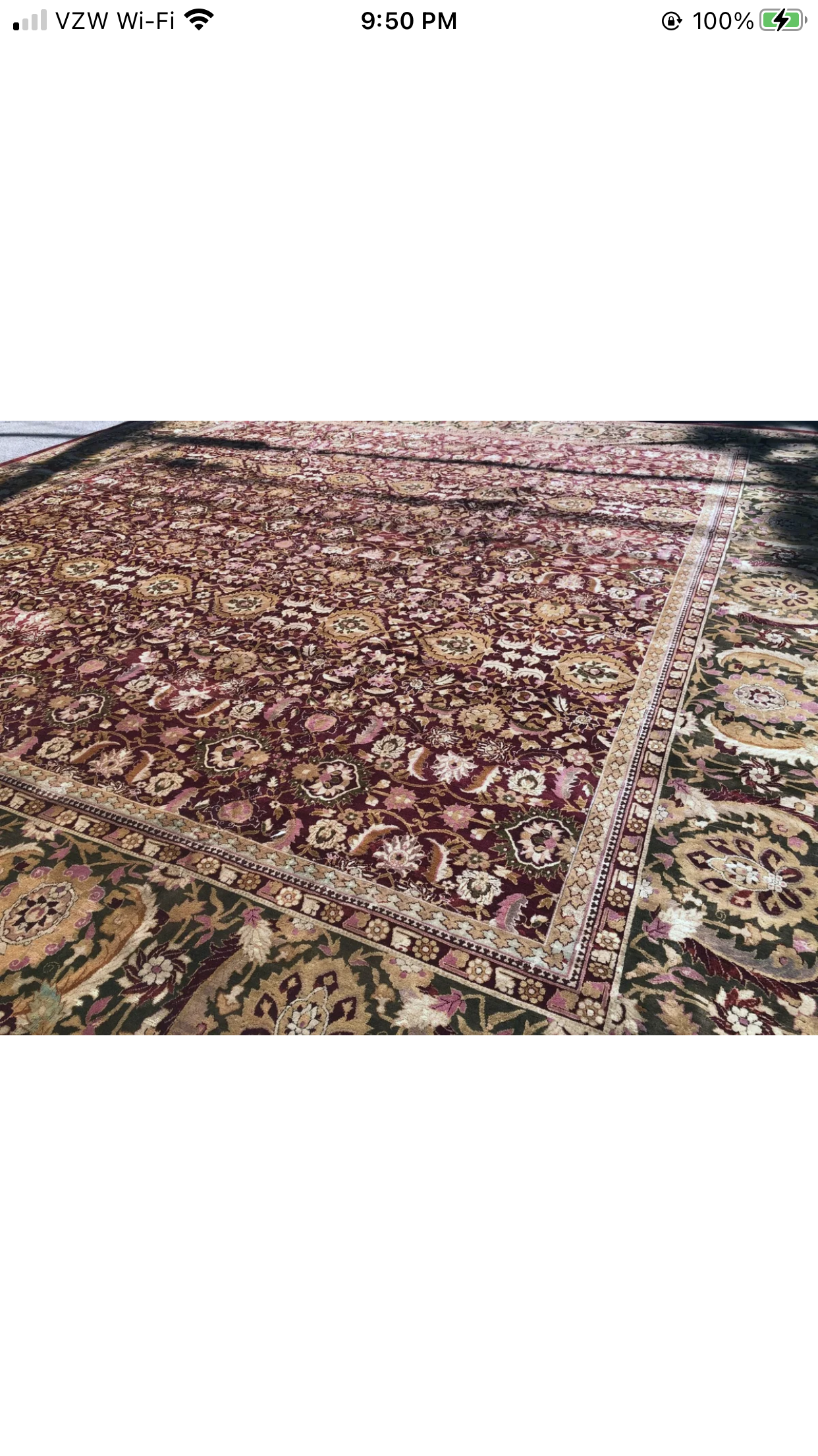A Huge Palace Size 20’ x 22’ Indian Agra Rug