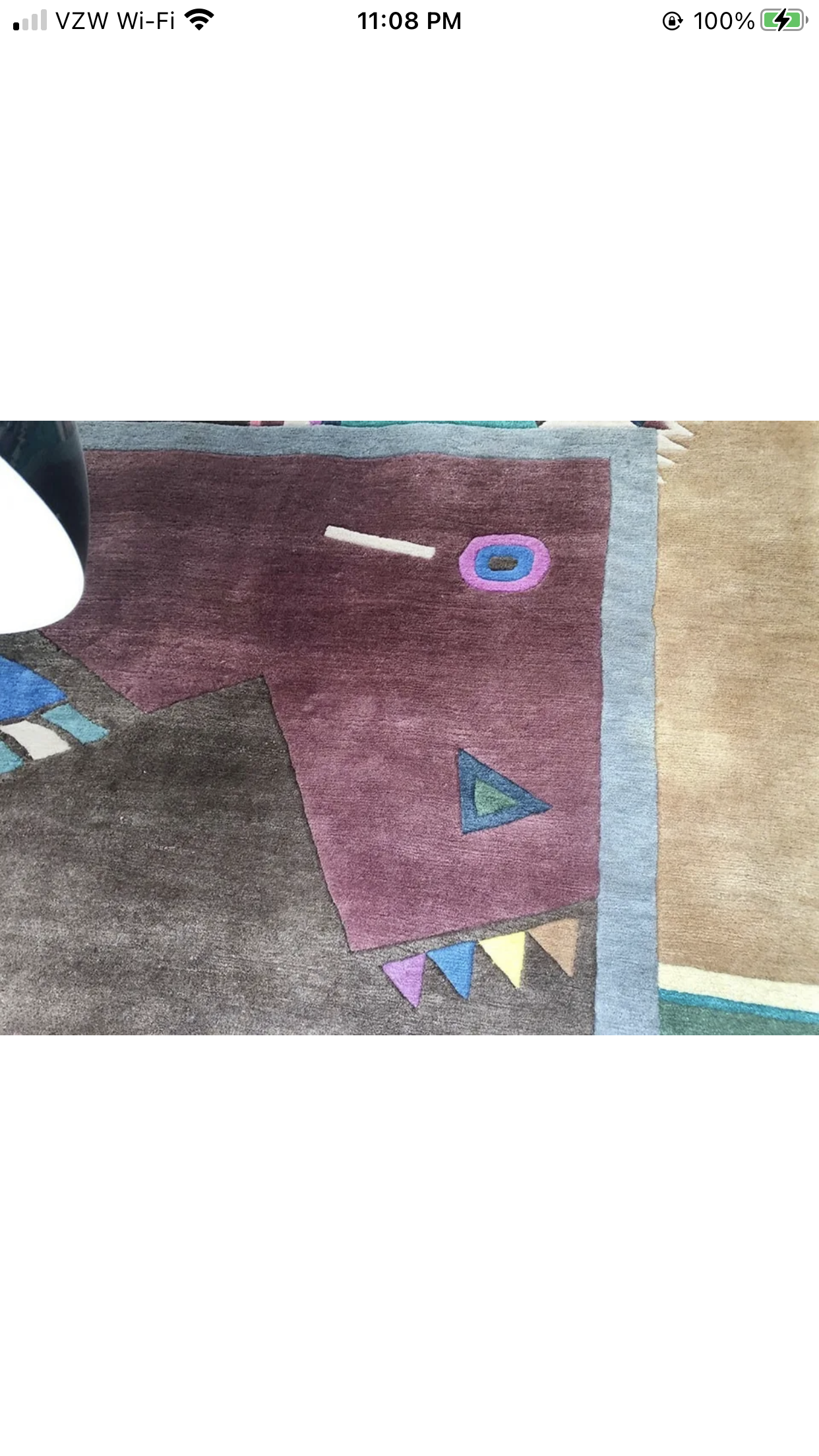 A 2nd To None Vintage Geometric Art Deo Rug