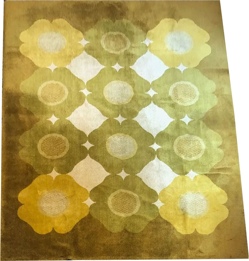 A Sensational Mid Century 8' X 11' Scandinavian Area Rug