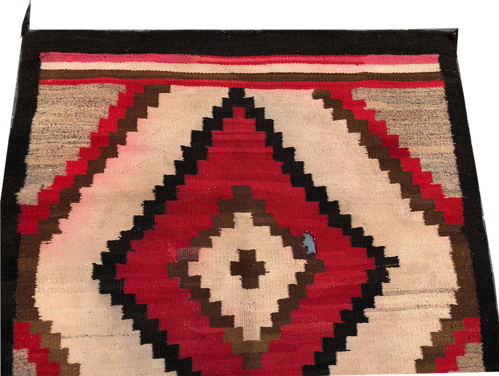 An Antique American Native Navajo 'Ganado" Area Rug 42" X 72"