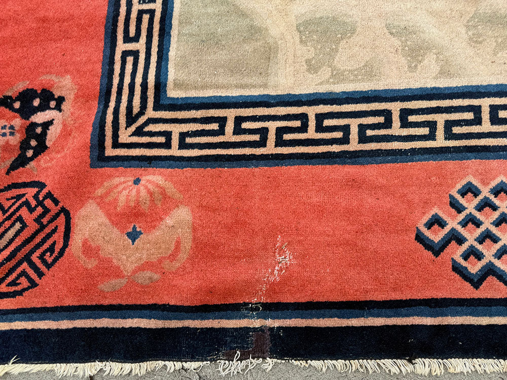 19th Century Palace Size Dragon Chinese Peking Rug Estate Of Actor James Couburn