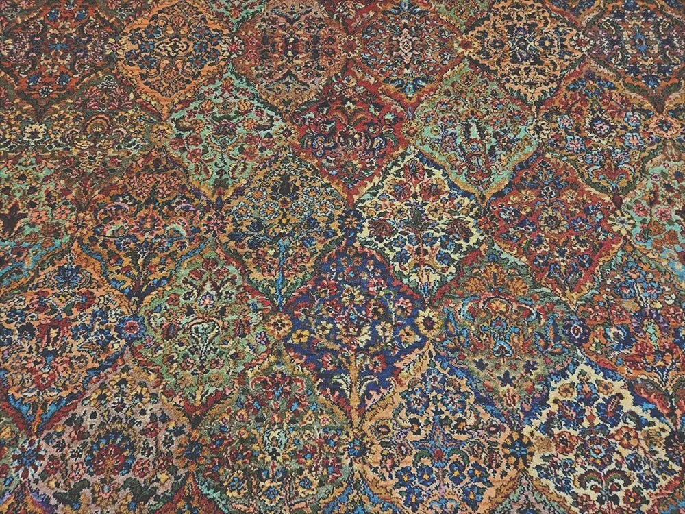 A Fabulous Palace Size 11'-6" x 16' Karastan Rug #717 Kirman Panel Design