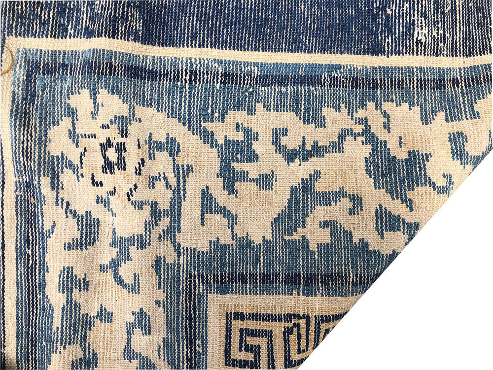 Antique Collectible Ningxia Chinese Rug Circa 1840