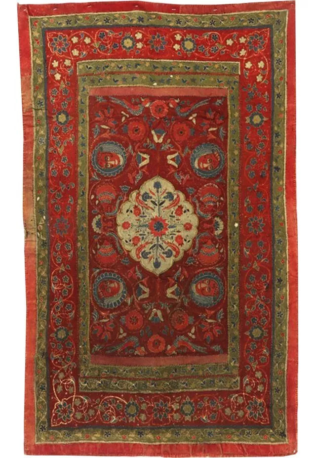 A Collectible Rasht Textile/Embriodery From Safavieh Dynasty