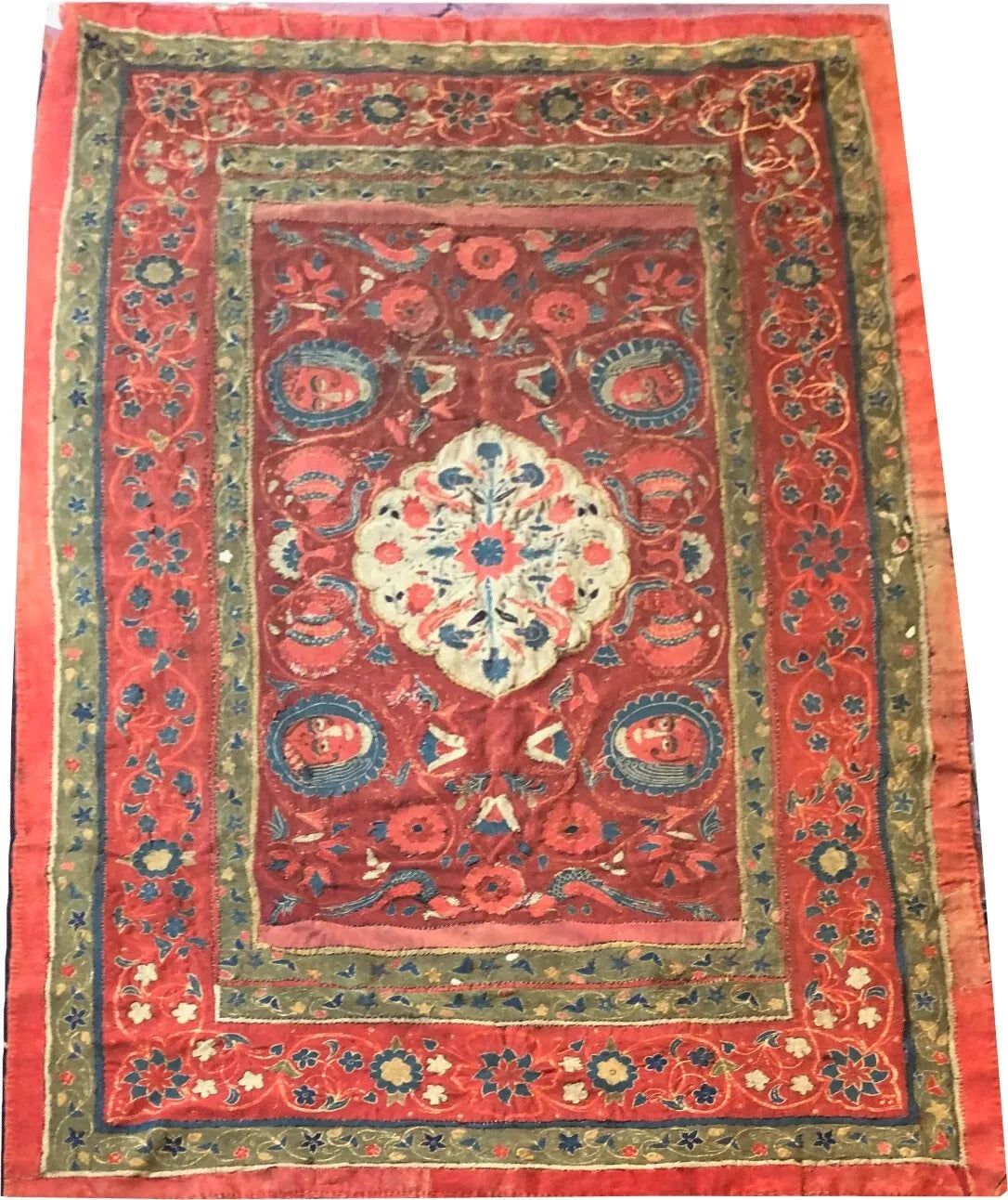 A Collectible Rasht Textile/Embriodery From Safavieh Dynasty