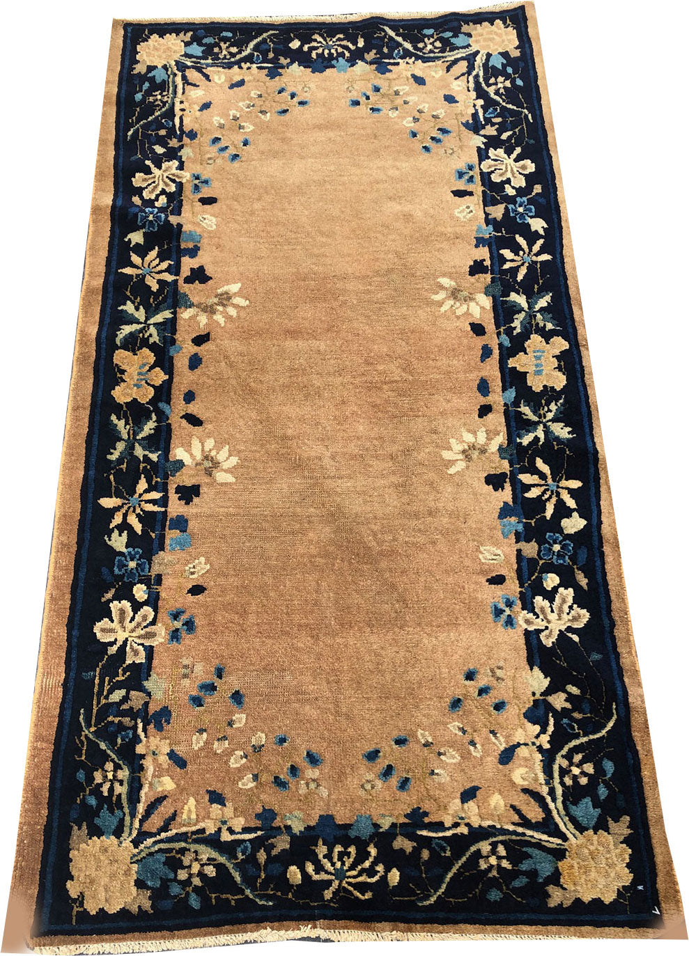 An Antique Plain Field Art Deco Chinese Rug