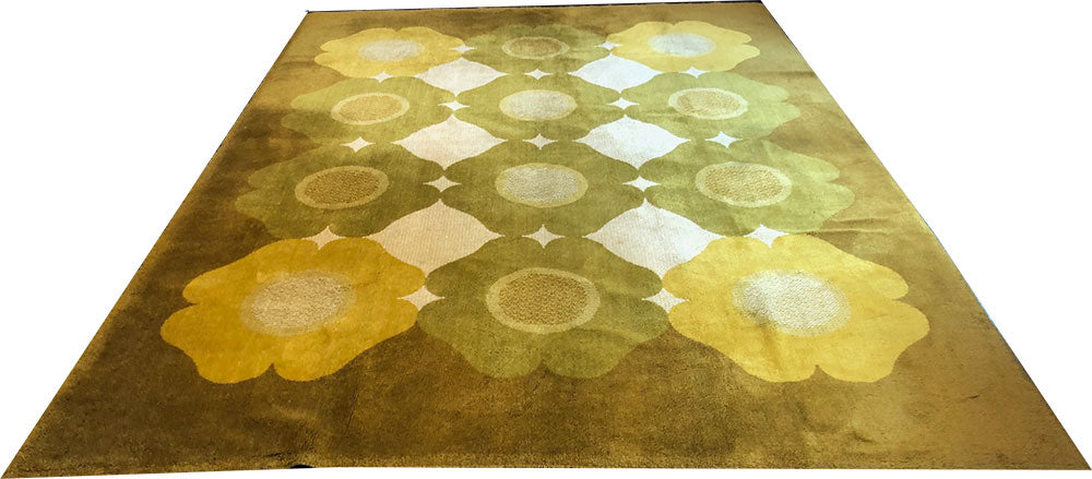 A Sensational Mid Century 8' X 11' Scandinavian Area Rug