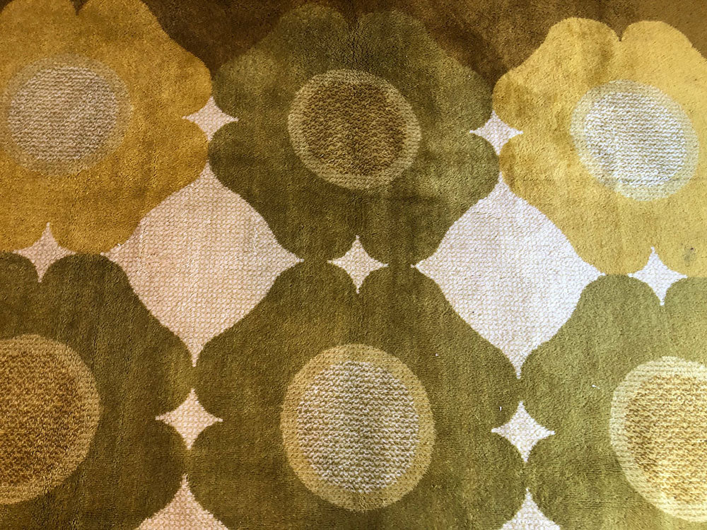 A Sensational Mid Century 8' X 11' Scandinavian Area Rug