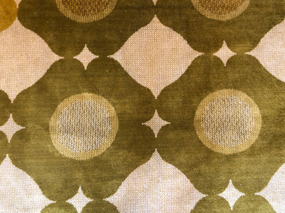 A Sensational Mid Century 8' X 11' Scandinavian Area Rug