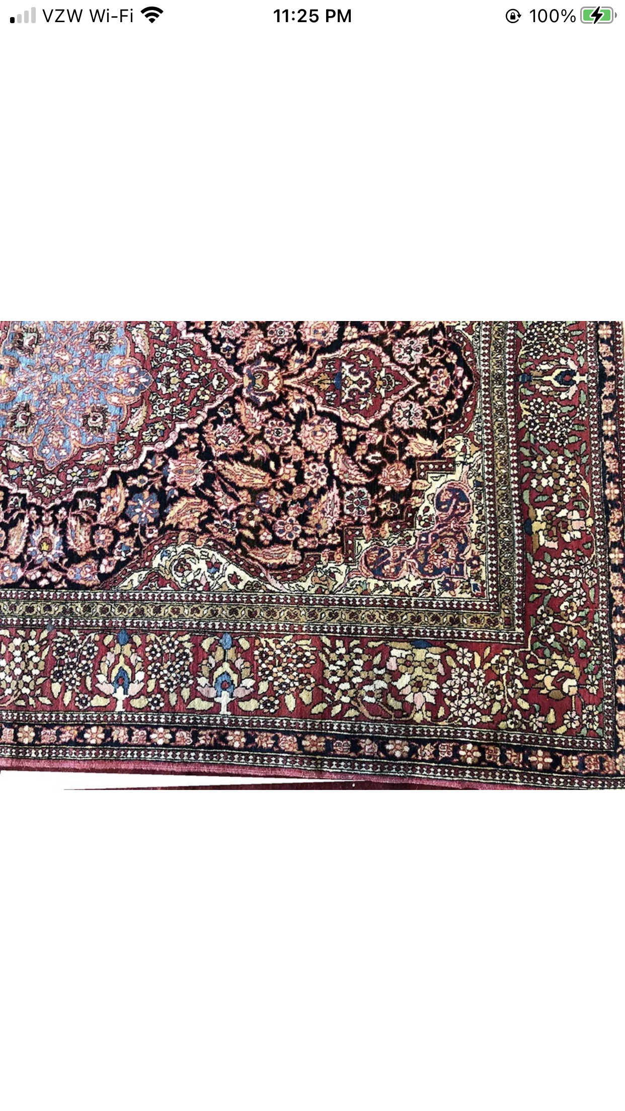 An Antique Persian Isfahan Ahmad Rug