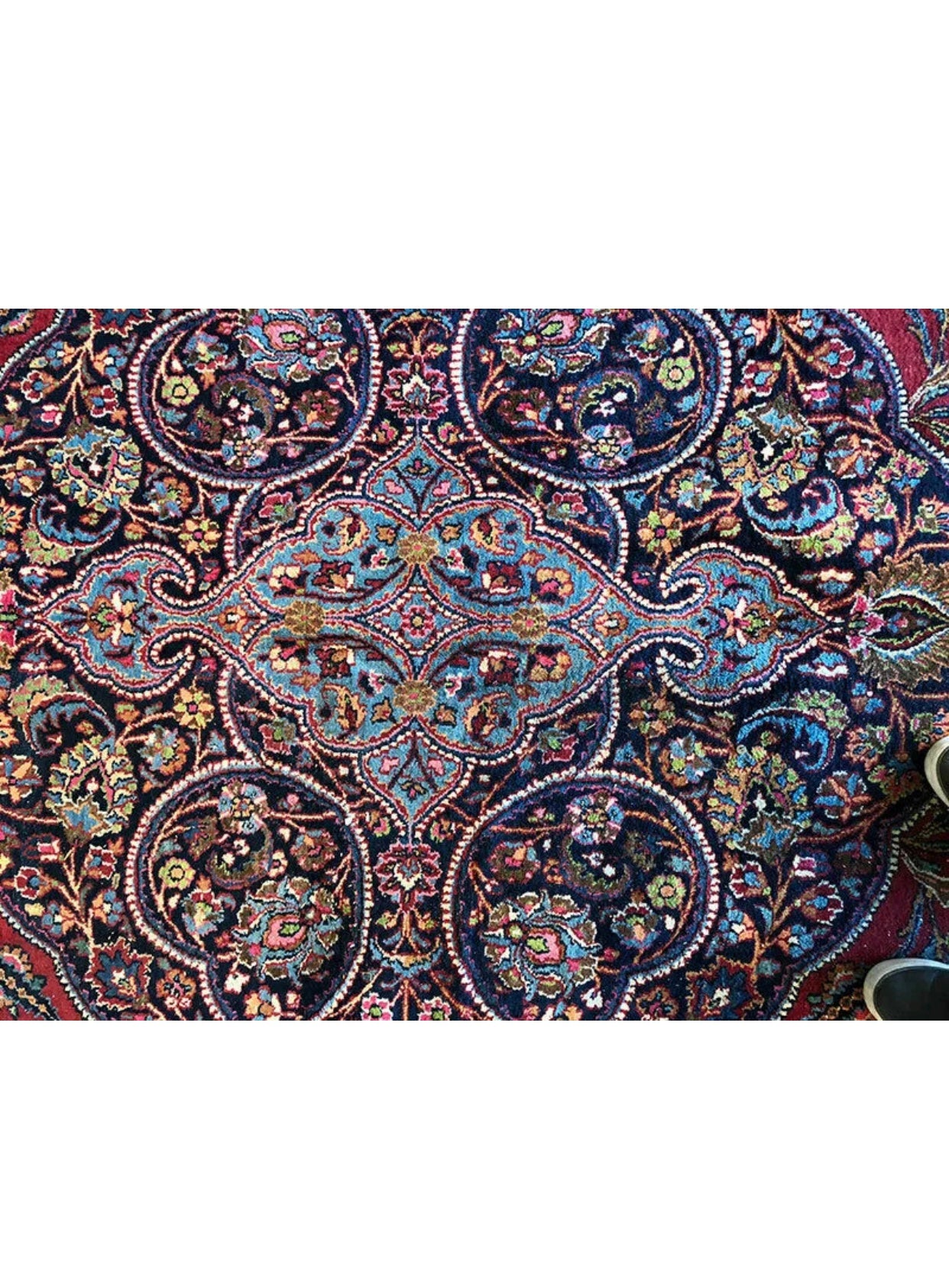 Antique Palace Size Drcorative Persian Khorasan / Mashad Rug