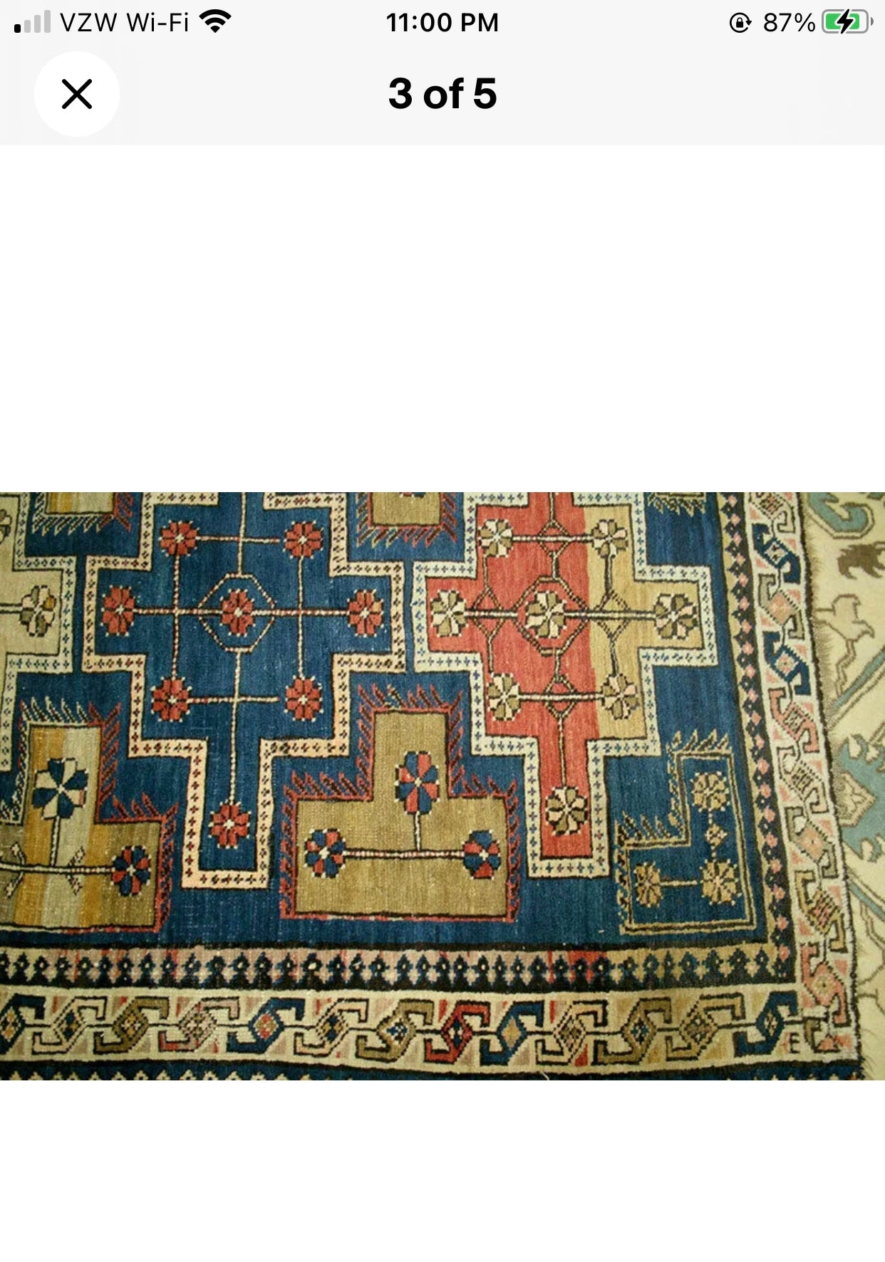 An Antique Caucasian Kuba Area Rug