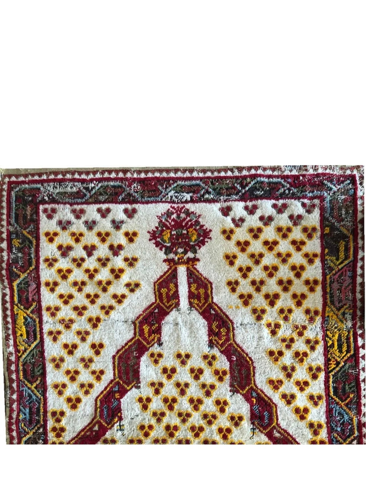 An Antique Unusual Turkish Prayer Rug