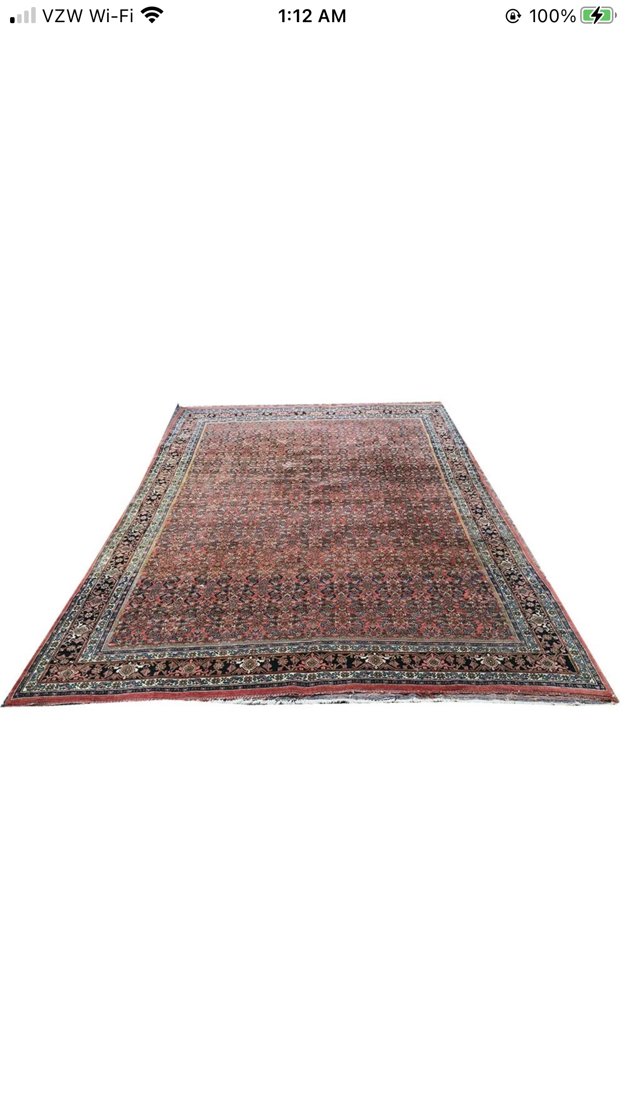 An Antique Genuine Persian Bidjar Rug