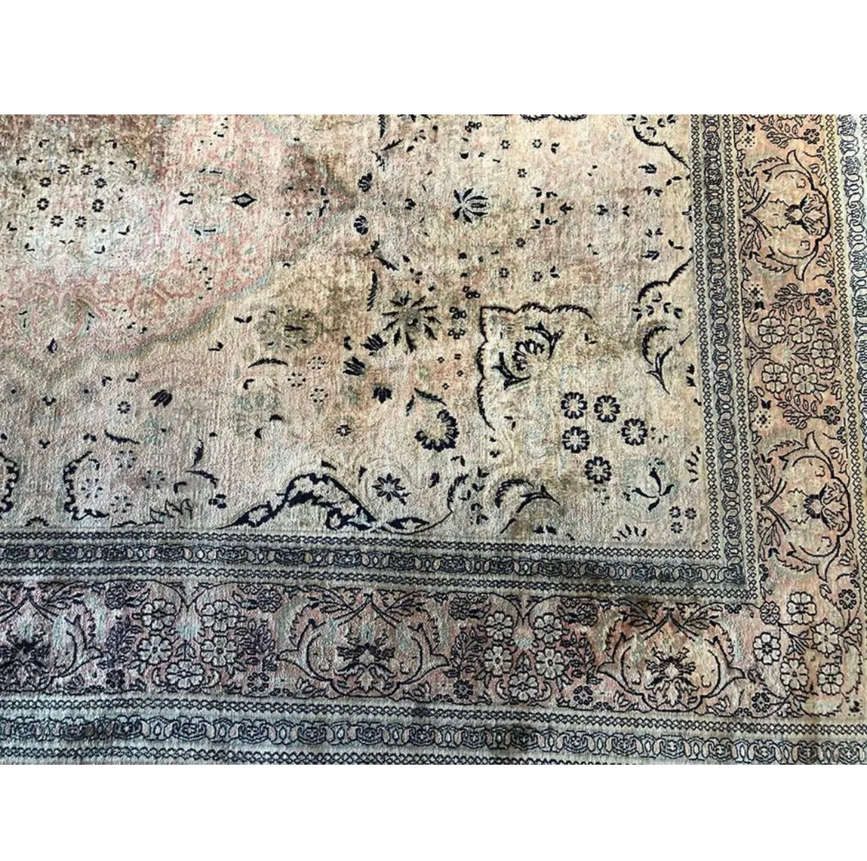 An Antique Silk Chinese rug