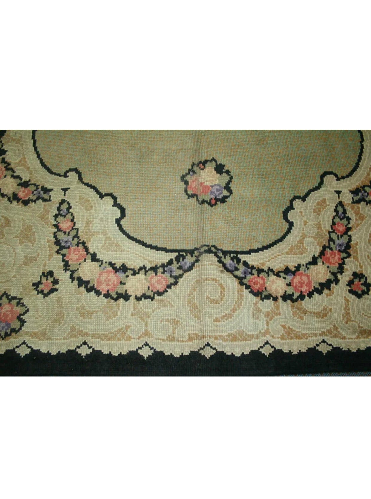 An Antique Decorative Spanish Savanneri Rug