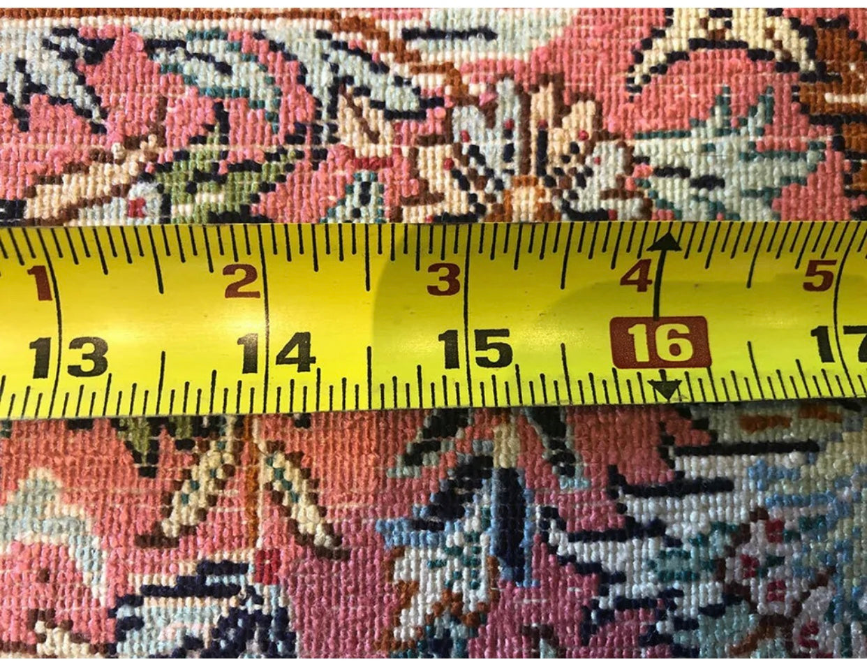 An Astonishing 100% Silk 700+ KPSI Persian Qum Pattern.