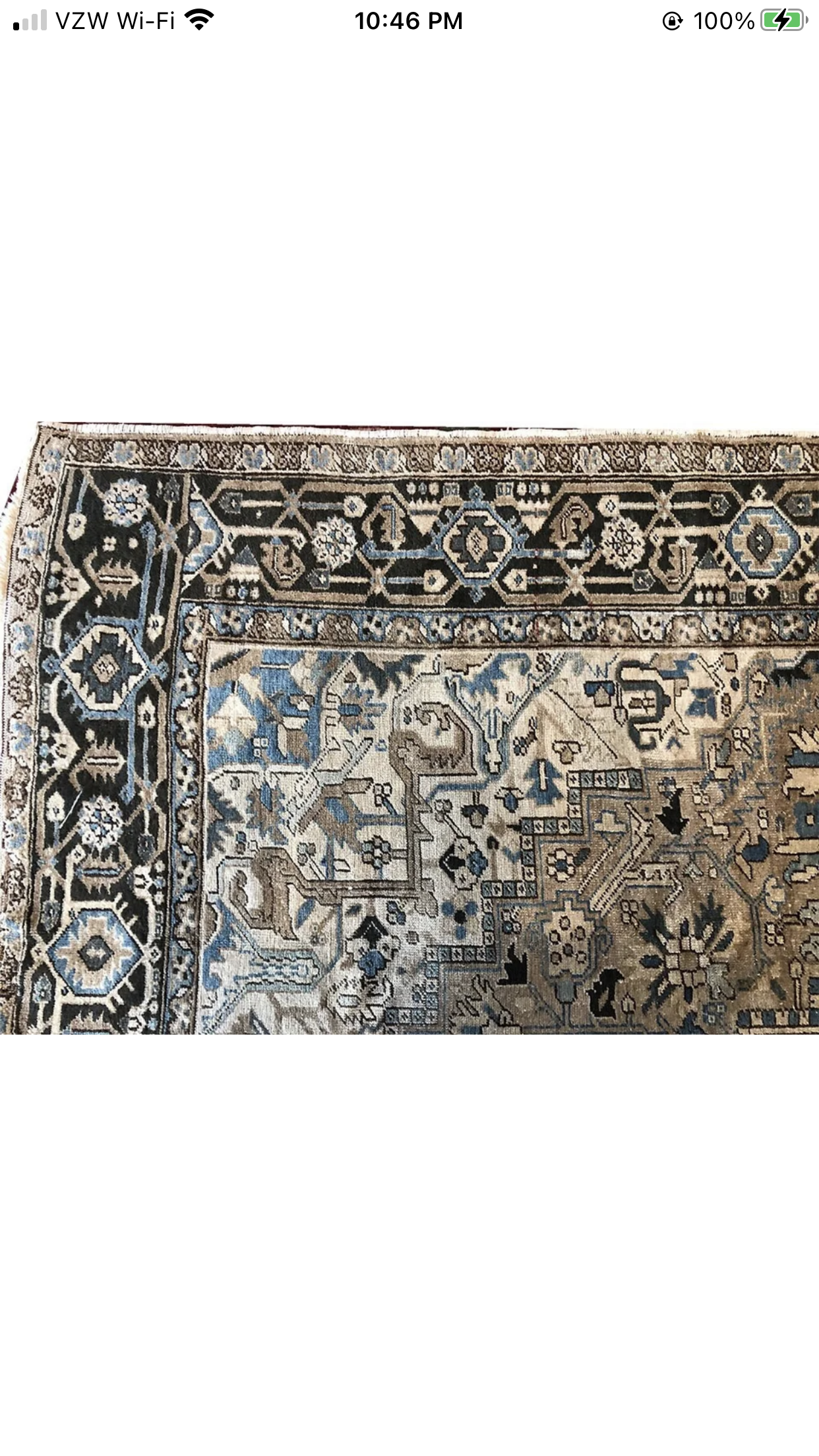 An Antique Decorative 8’x11’ Persian Heriz Rug