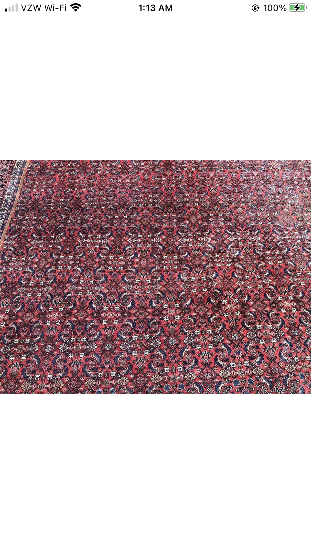 An Antique Genuine Persian Bidjar Rug