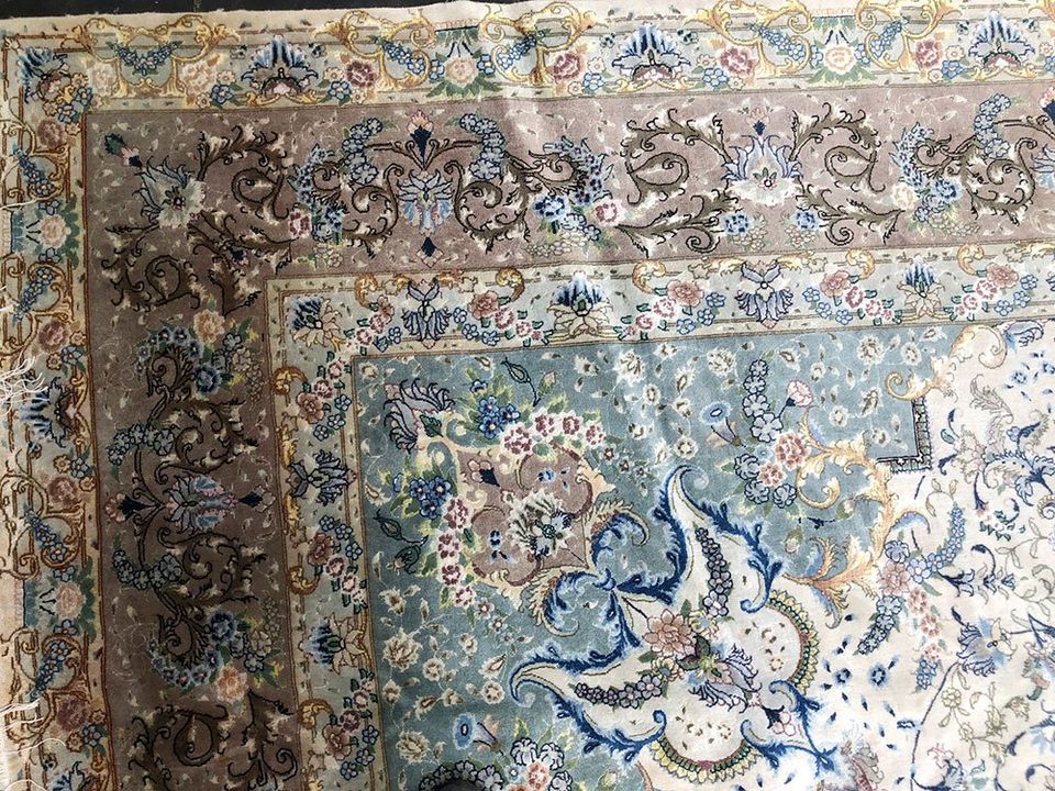 A Sensational 10' x 13' Silk & Wool 60 Raj Genuine Persian Tabriz Rug