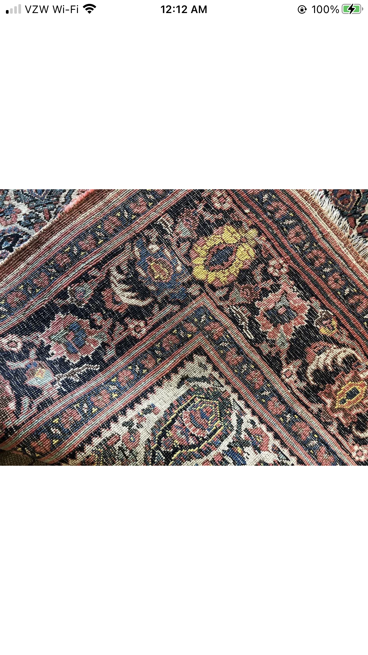 An Antique Decorative Persian paisley Design aKurd Bidjar Rug