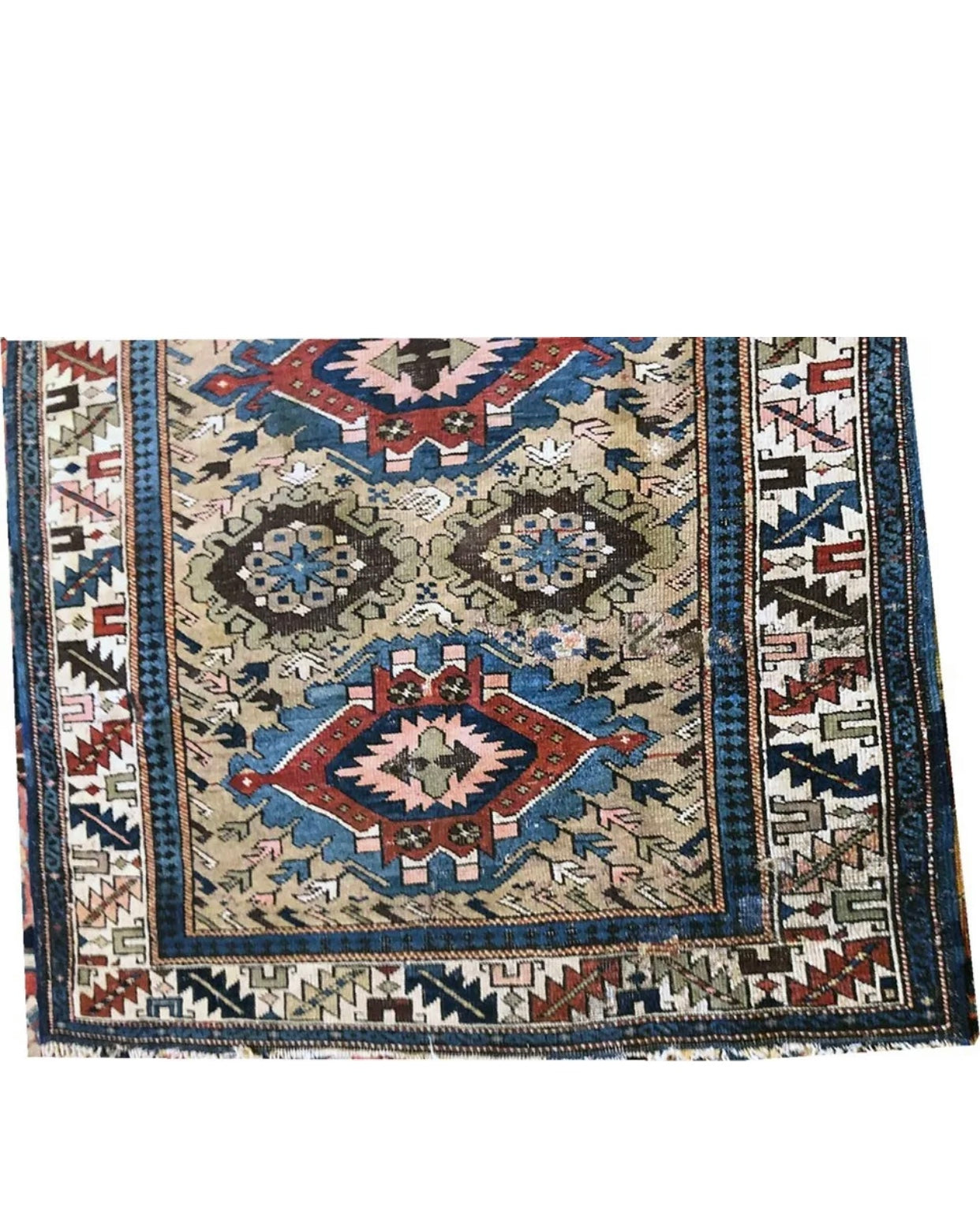 An Antique 19th Century Caucasian Kazak rug