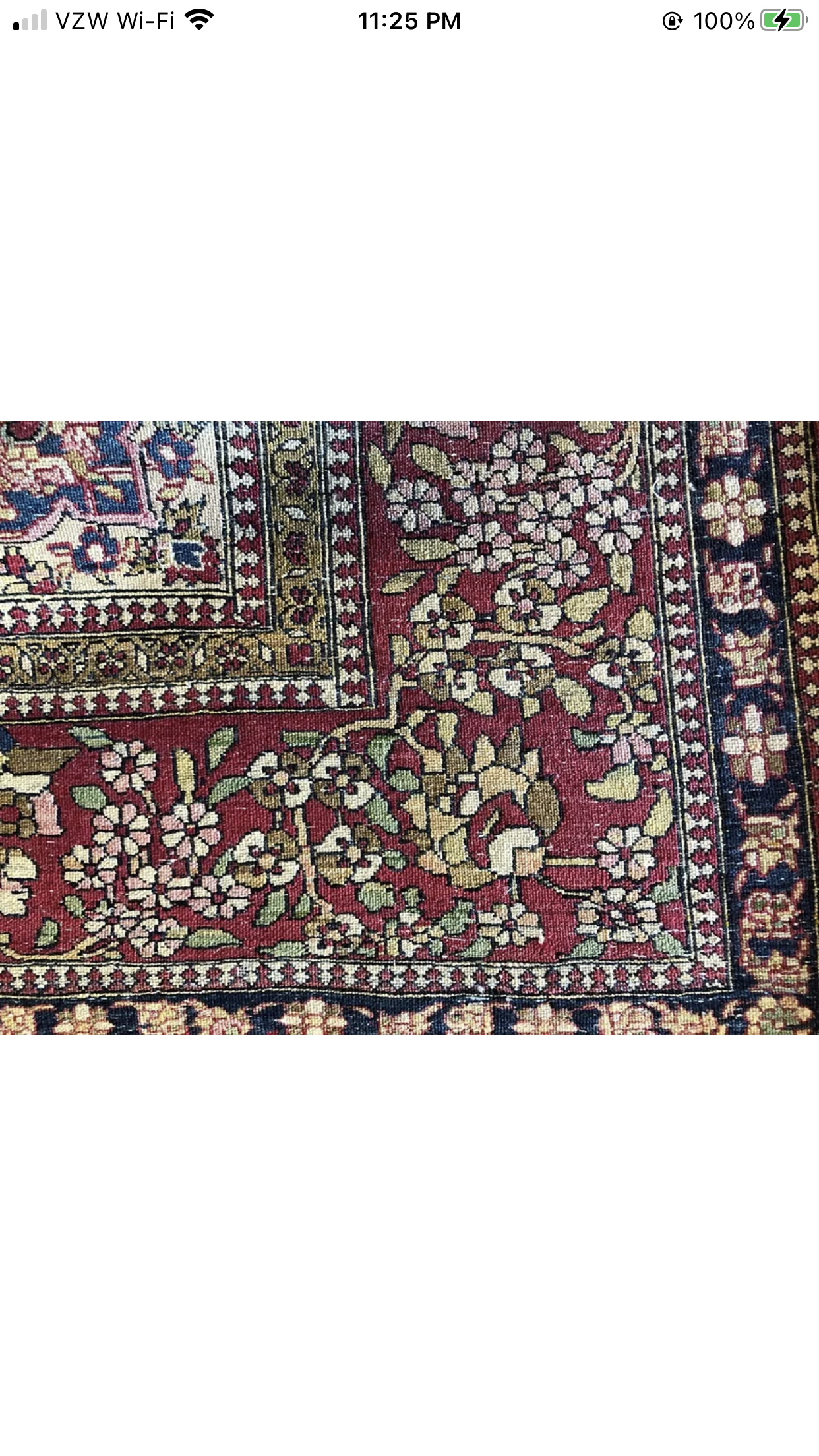 An Antique Persian Isfahan Ahmad Rug