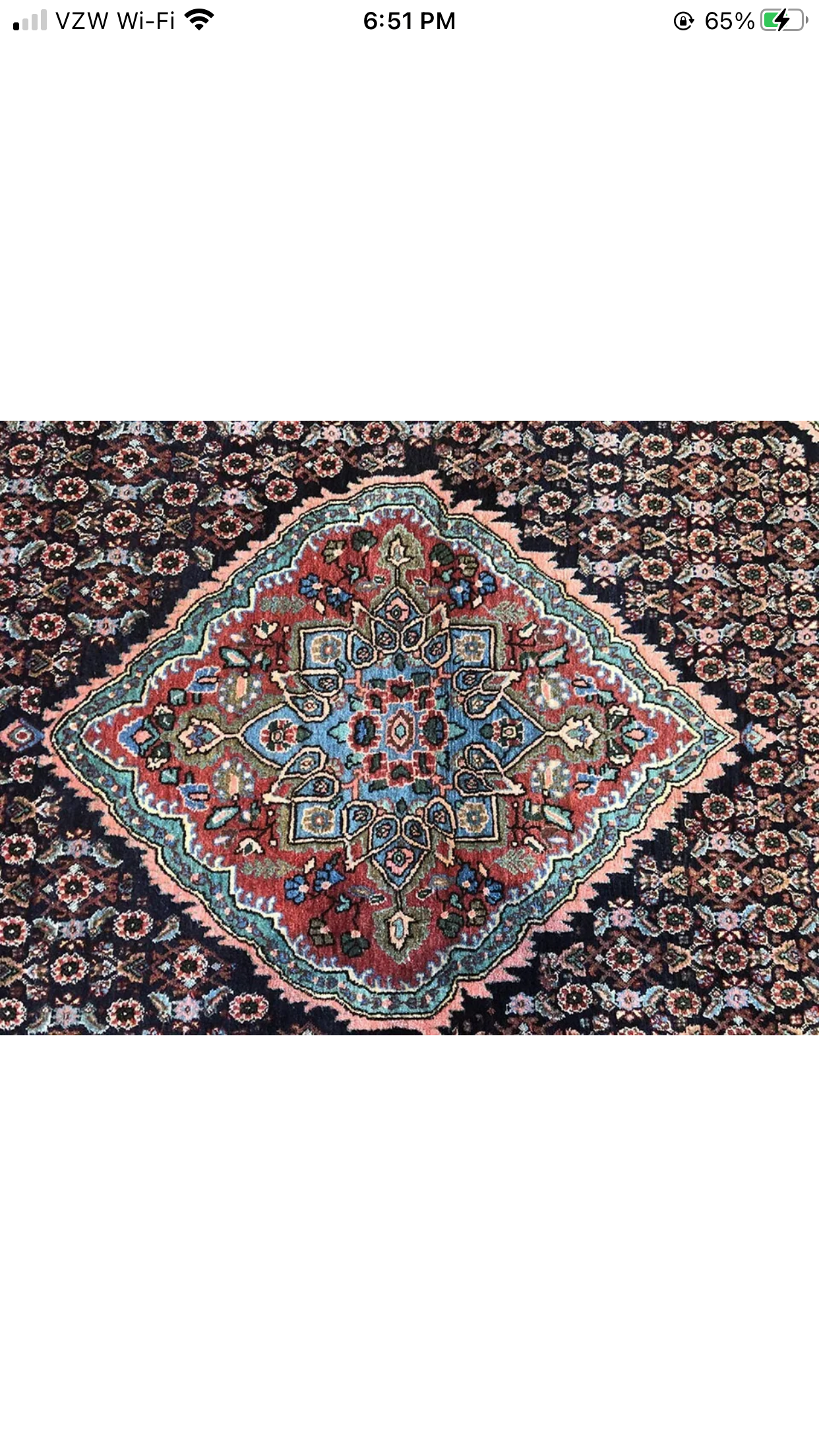 A Vintage Durable Persian Bidjar Rug