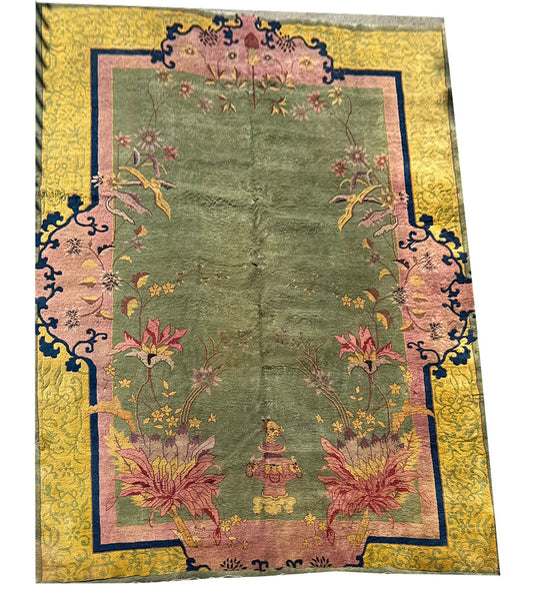 An Antique Must See Art Deco Chinese Rug