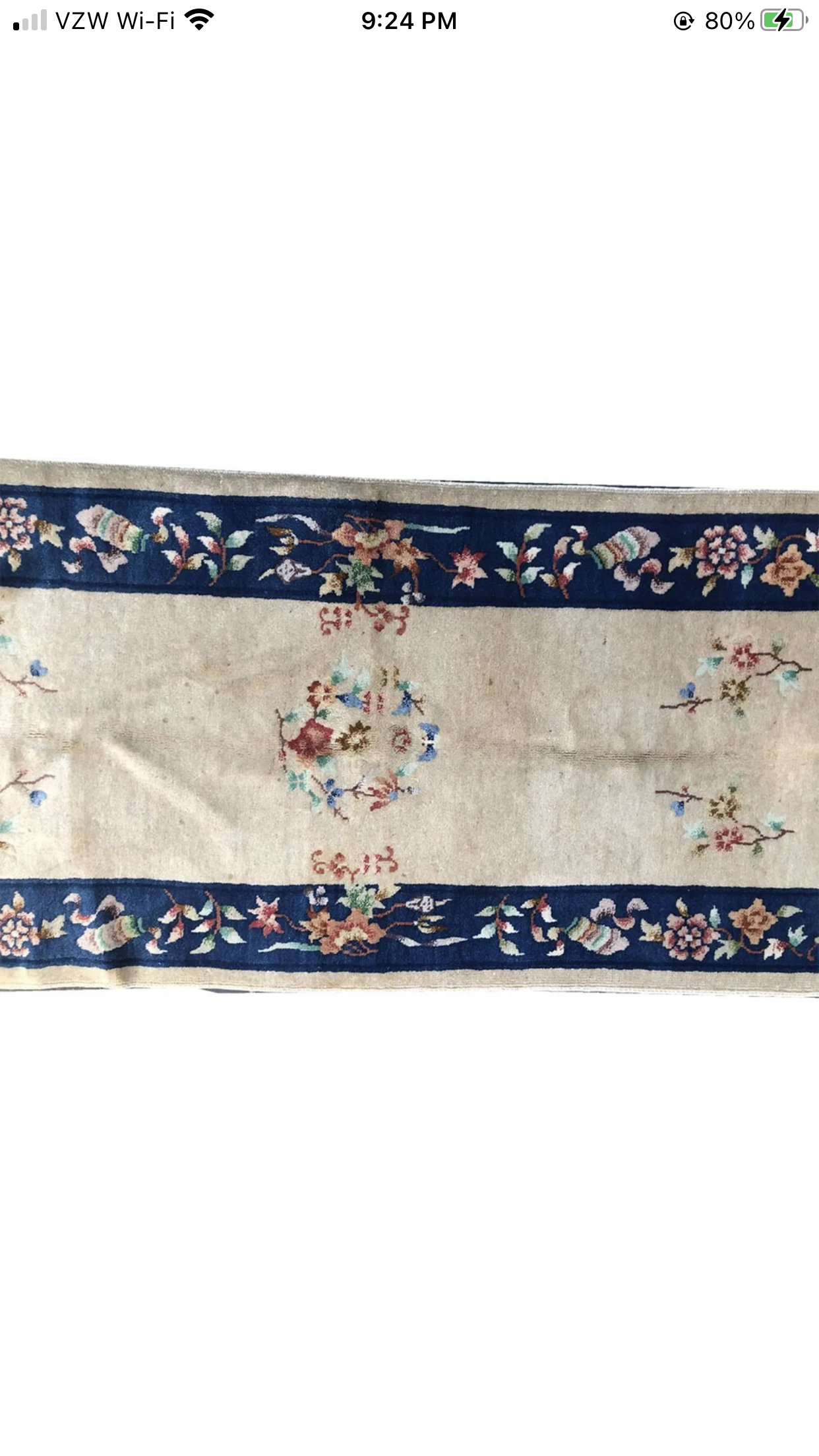 An antique Art Deco Chinese Hallway Runner Rug