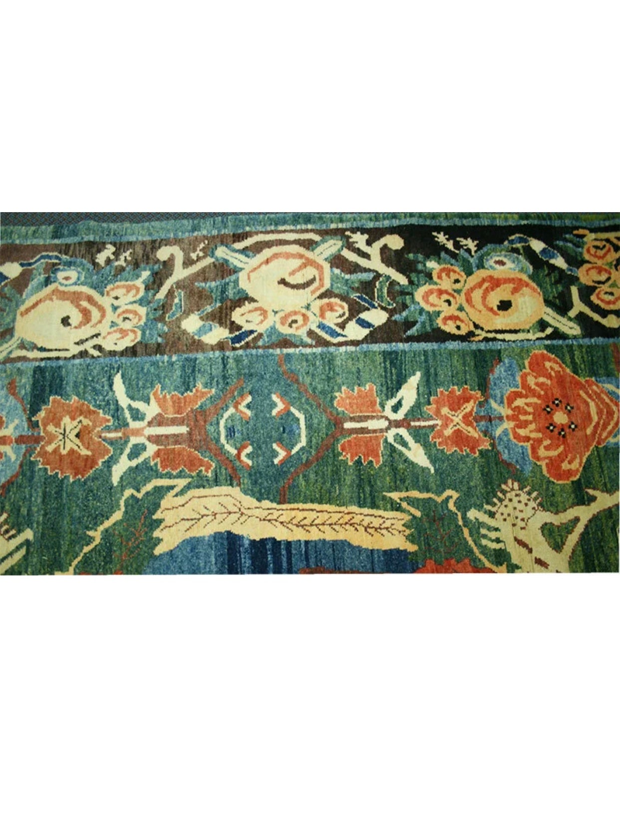 A Vintage Abstract Palace Size Azari Rug “Art Deco”